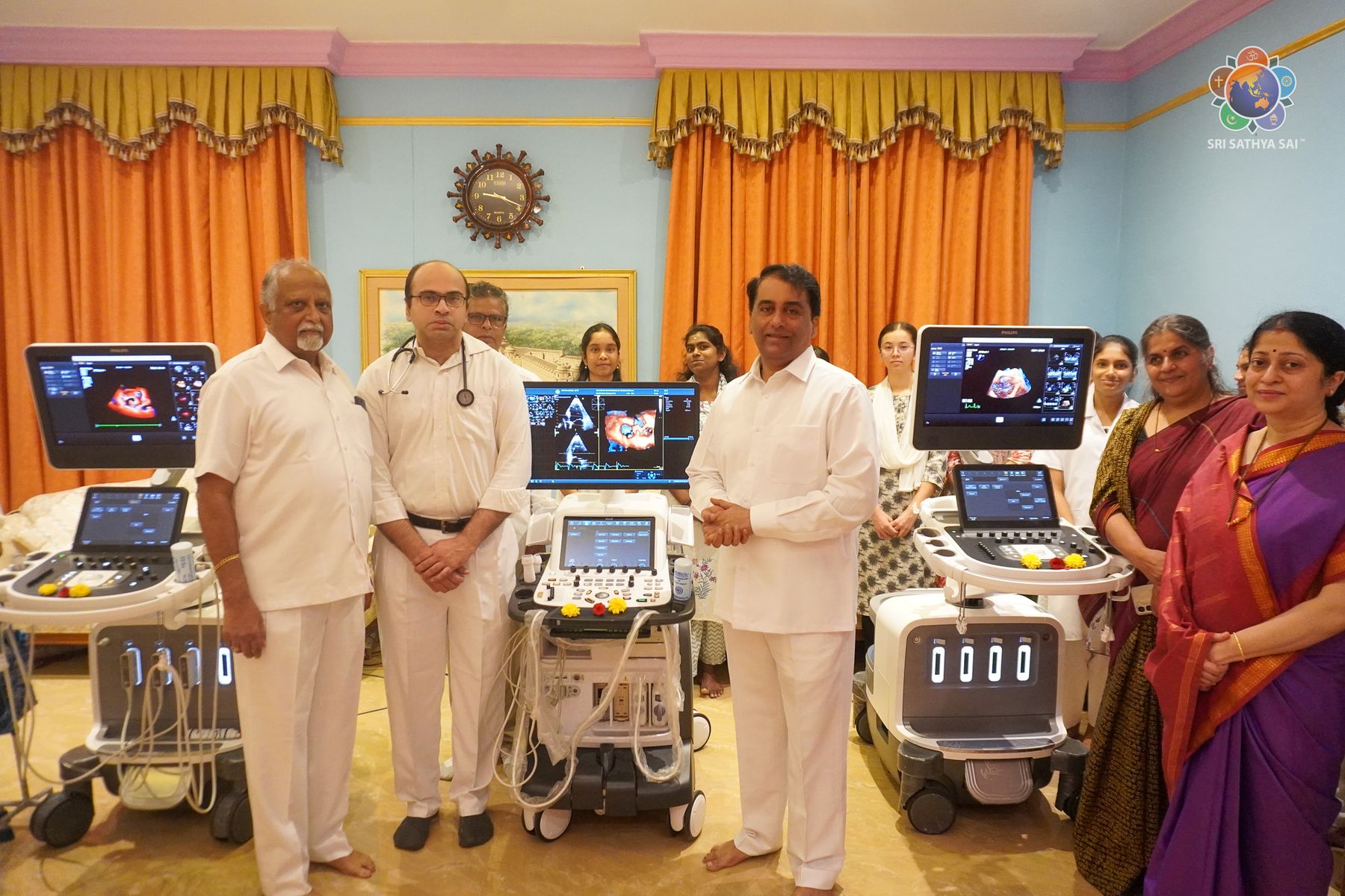 Inauguration of new echocardiography machines