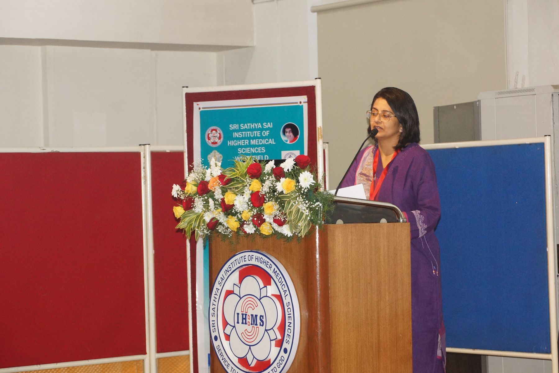 Dr. Saritha addressing delegates