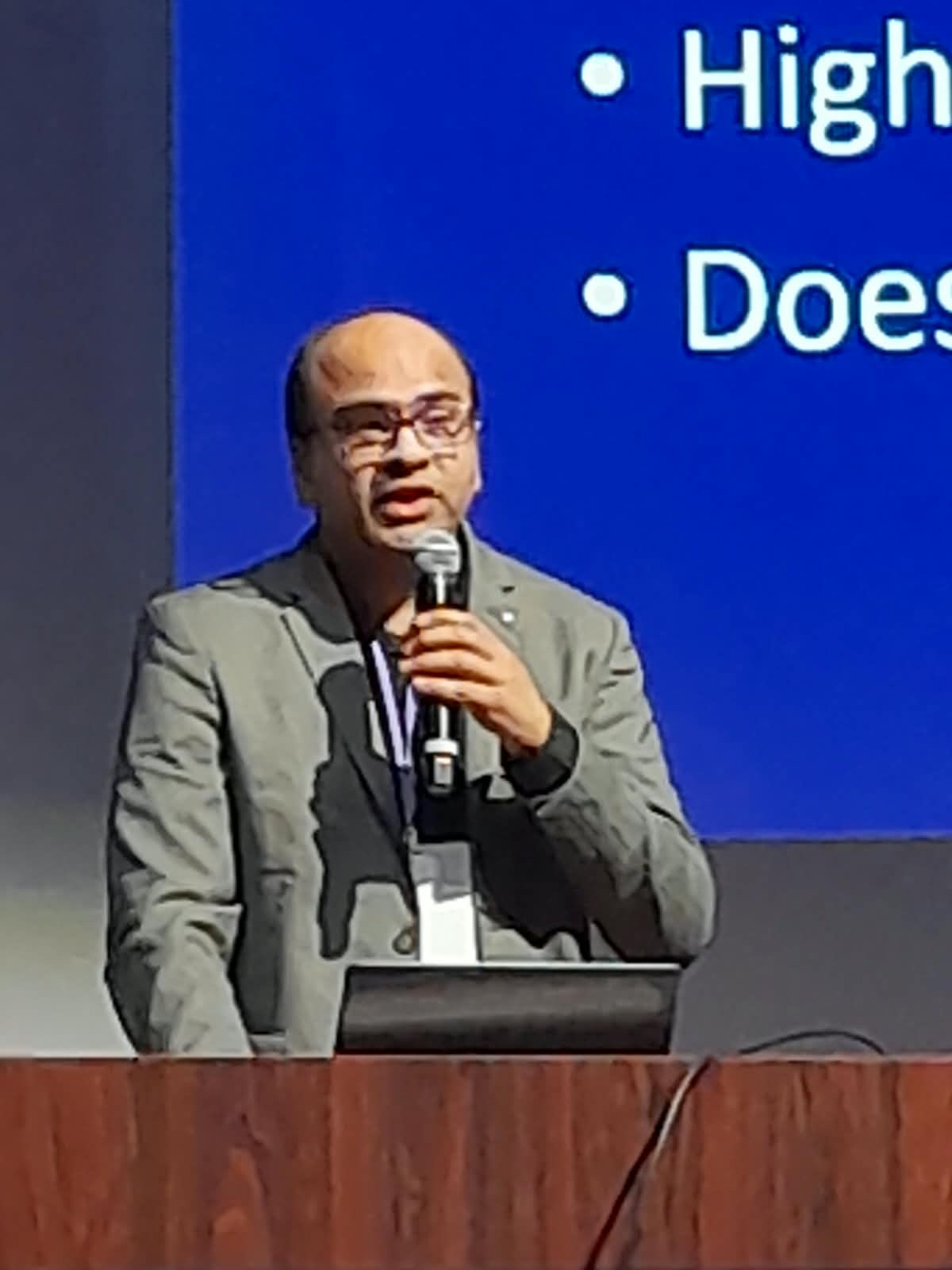 Dr. Prayaag Kini during his talk