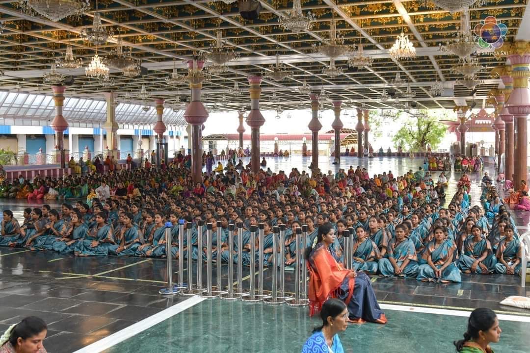 Nursing students seated in Kulwant Hall for the Crystal Anniversary celebrations