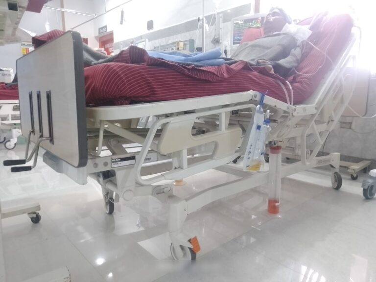 Hill-Rom ICU patient bed in the cardiac surgery ICU